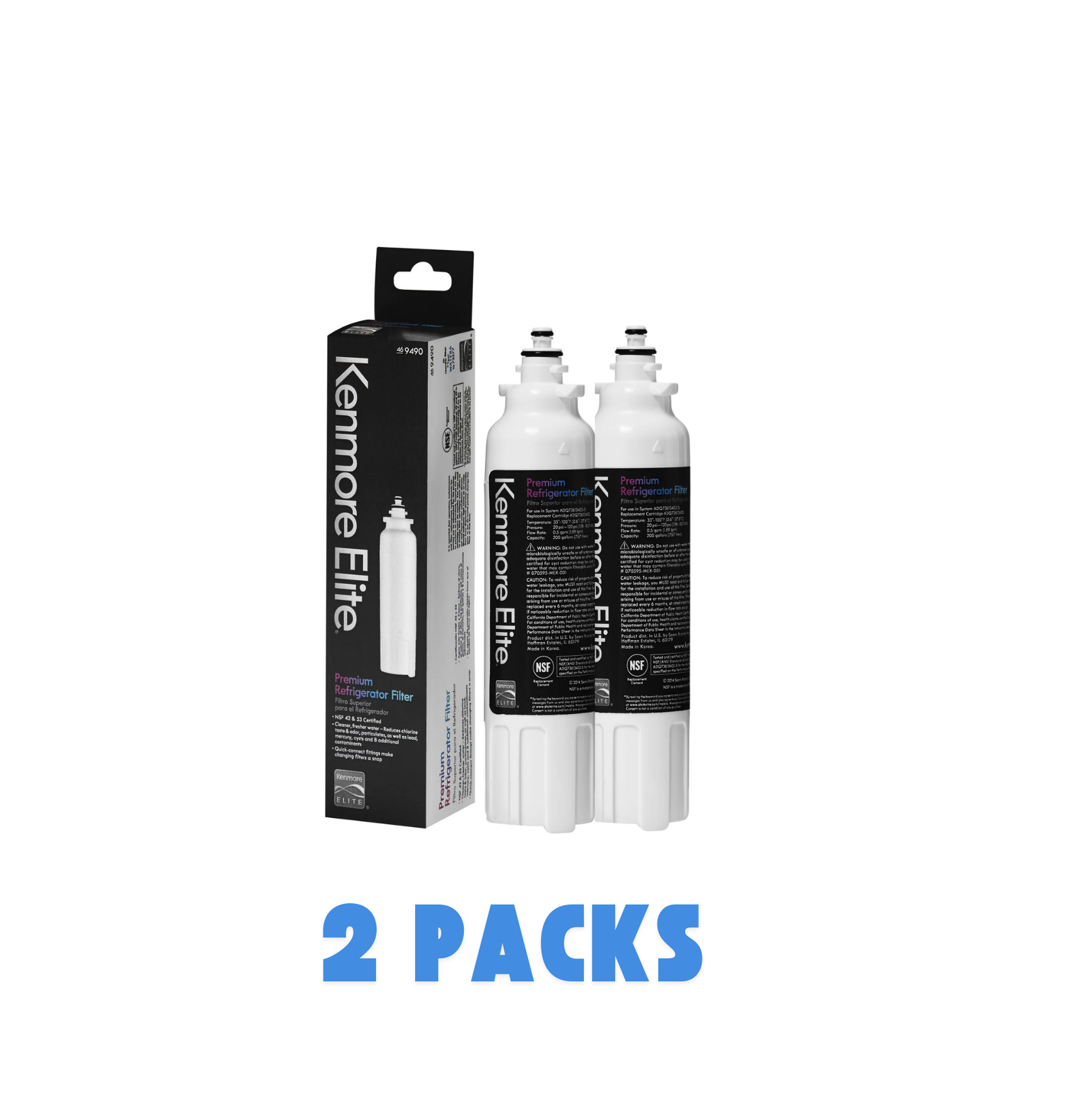 Kenmore Elite 9490 - 46-9490, 469490, ADQ73613402 Replacement Refrigerator Water Filter