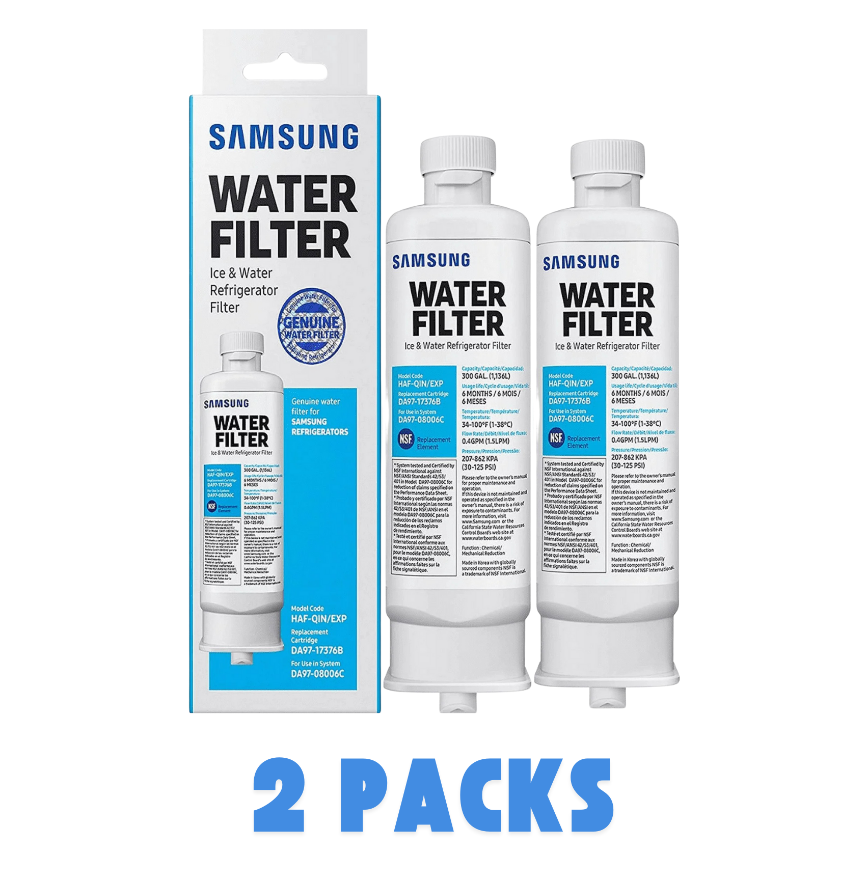 Samsung DA97-17376B HAF-QIN/EXP  Refrigerator Water Filter