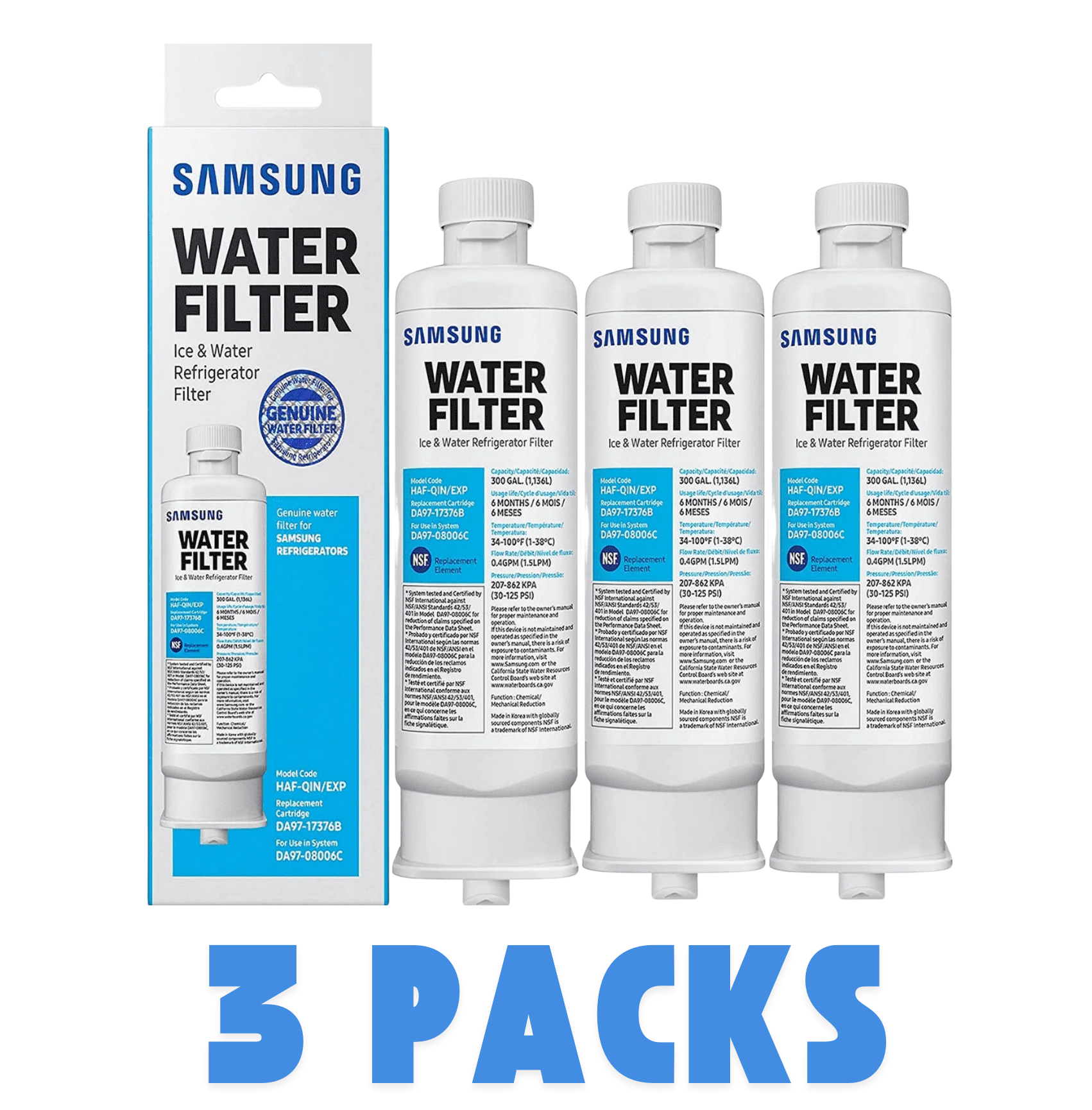 Samsung DA97-17376B HAF-QIN/EXP  Refrigerator Water Filter