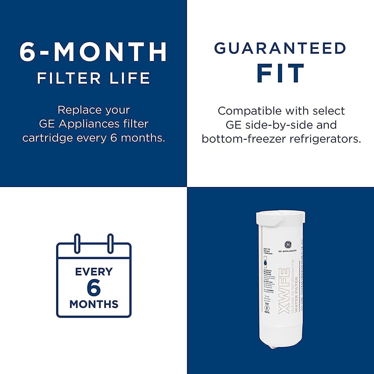 Genuine GE Replacement Refrigerator Water Filter