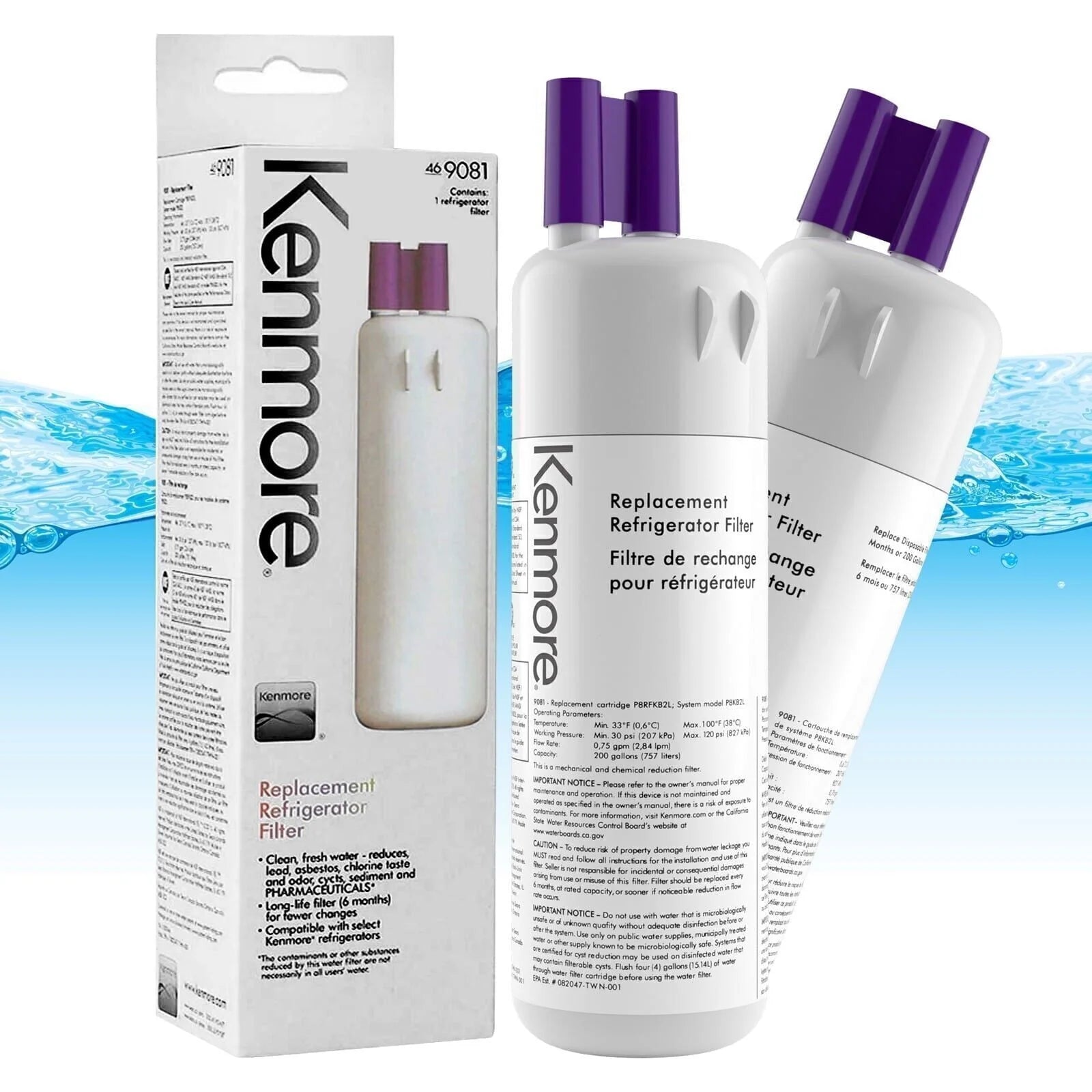 Kenmore Generic 9081 Water Filter (1 pack)