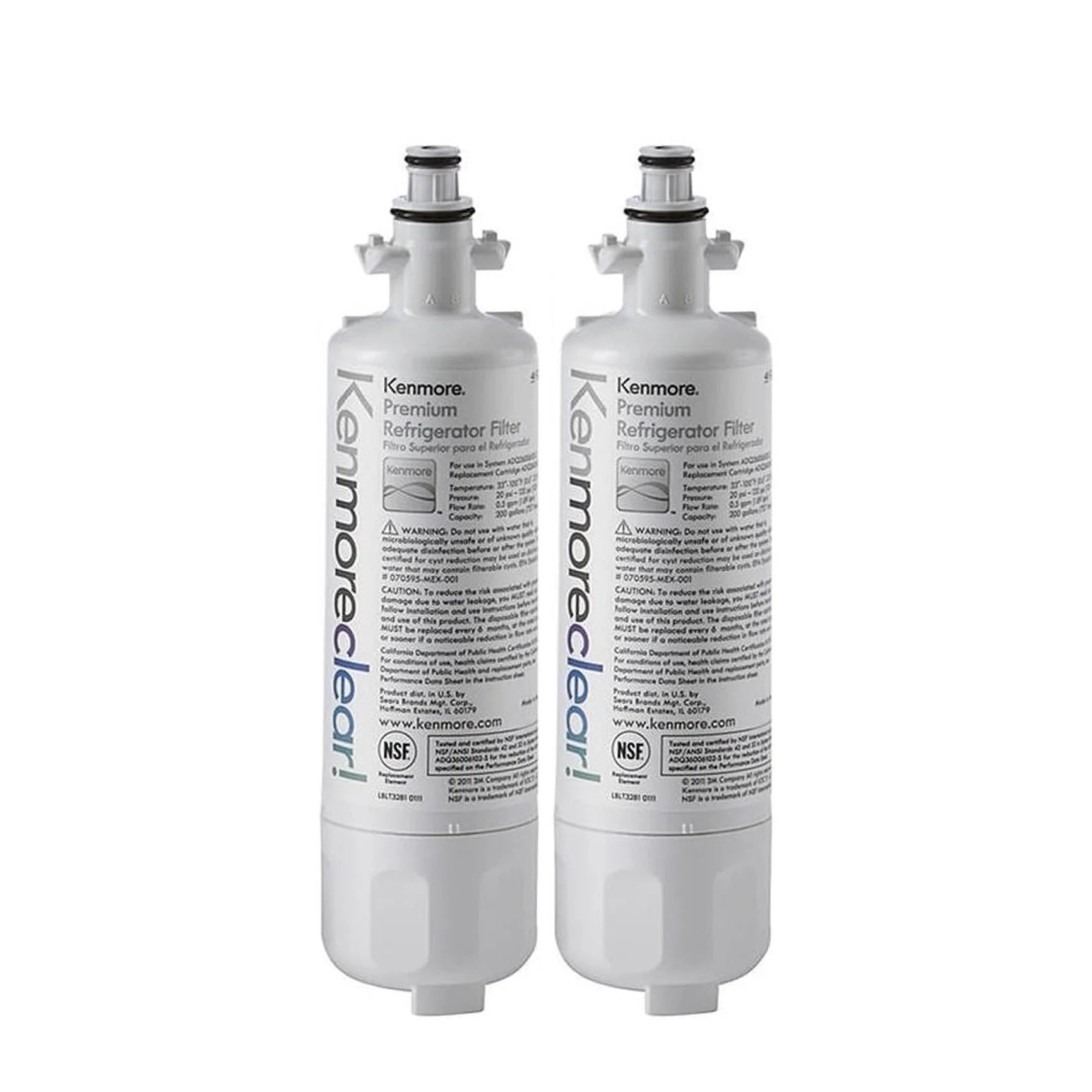 Kenmore Refrigerator Water Filter_Clear 2 Pack